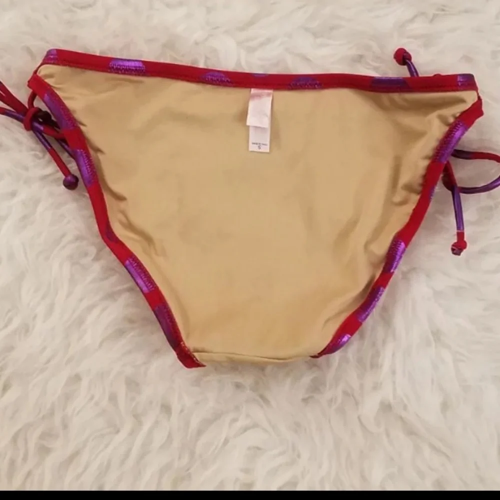 Vintage Victoria's Secret Shimmer Polka Dot Bikini - Picture 13 of 14